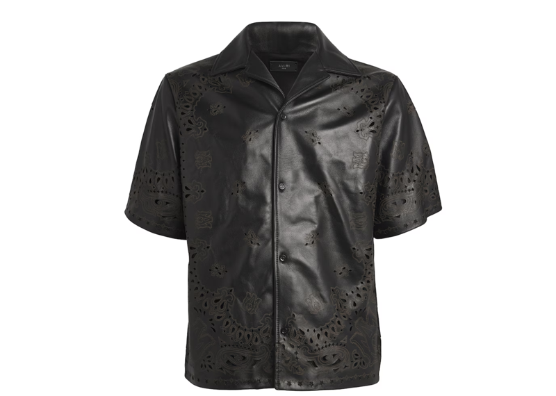 AMIRI Leather Bandana Shirt