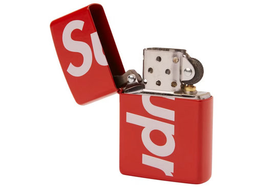 Supreme Logo Zippo Red