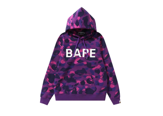 BAPE Color Camo Pullover Hoodie Purple