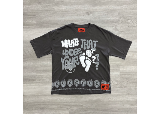 RED CLAY SAMPLE WTUYF T-SHIRT GRAY