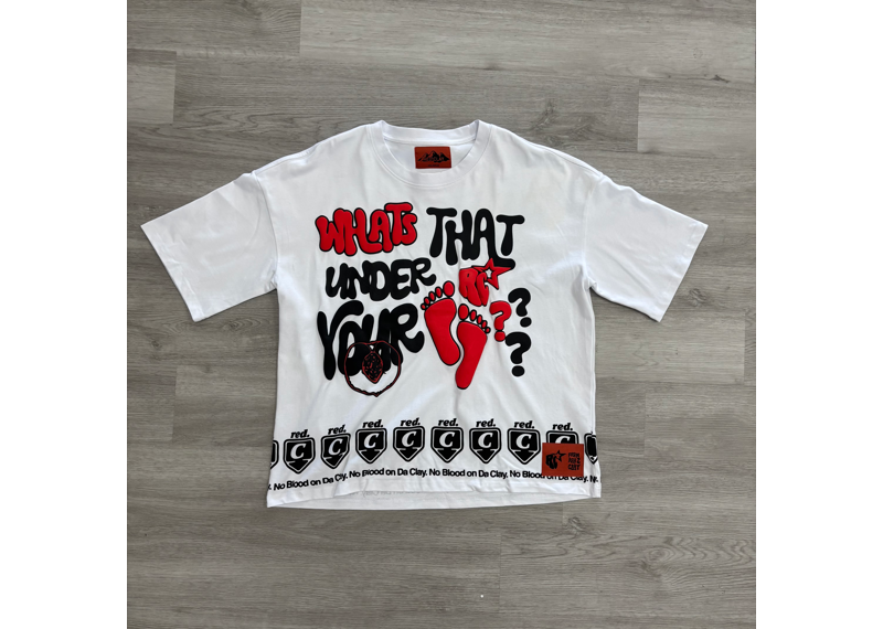 RED CLAY SAMPLE WTUYF T-SHIRT WHITE