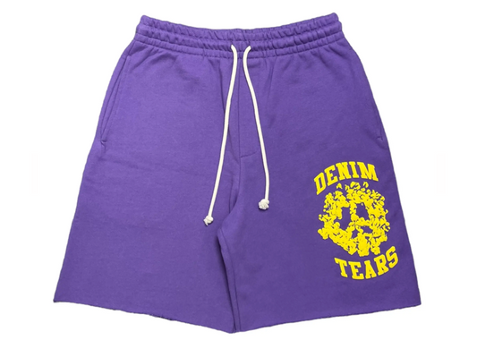 Denim Tears University Sweatshorts Purple Yellow