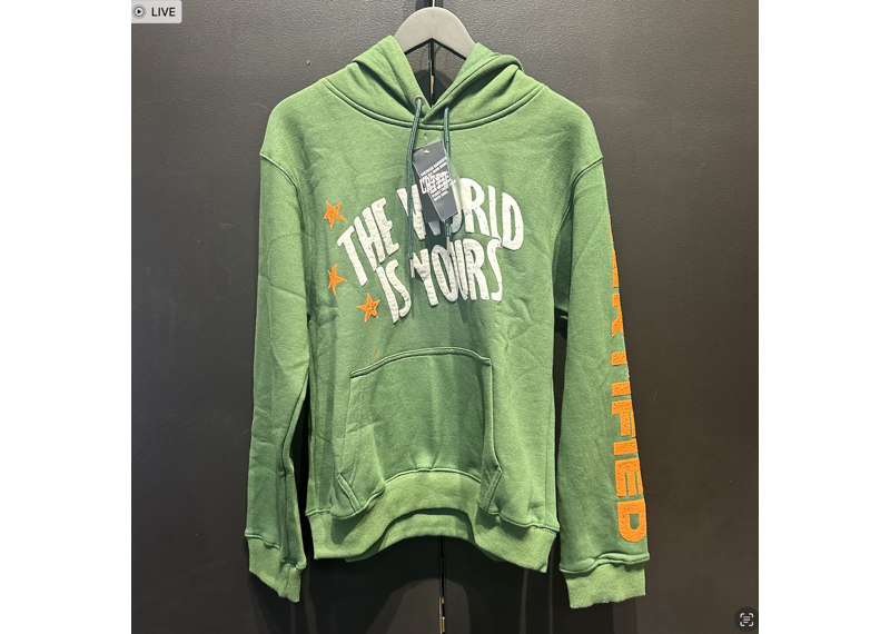 Crtfd The World is Yours Green Hoodie