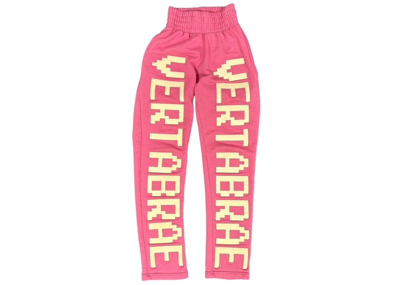 Pink Double Logo Vertabrae Sweatpants