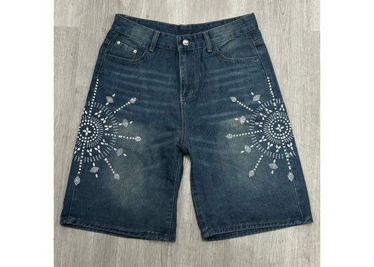 Skyline Denim Shorts - Blue