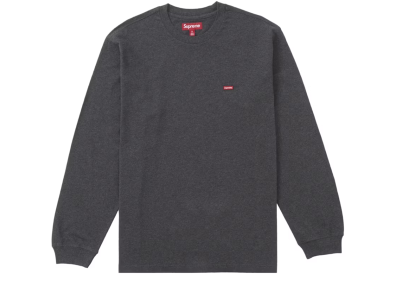 Supreme Small Box L/S Tee (FW24) Charcoal