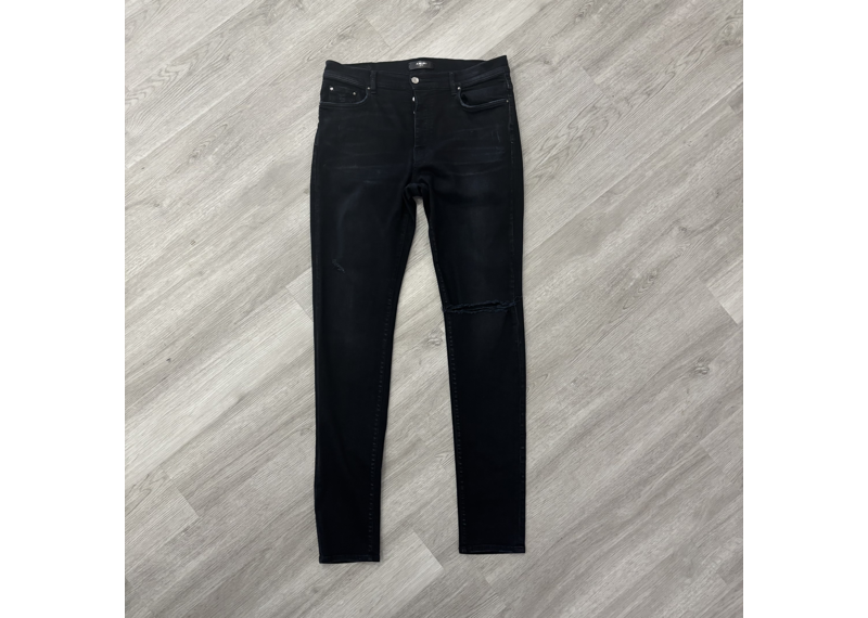 Amiri Ripped Black Skinny Jeans