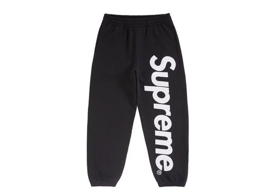 Supreme Satin Applique Sweatpant (FW24) Black