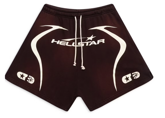 Hellstar Warm Up Shorts Brown