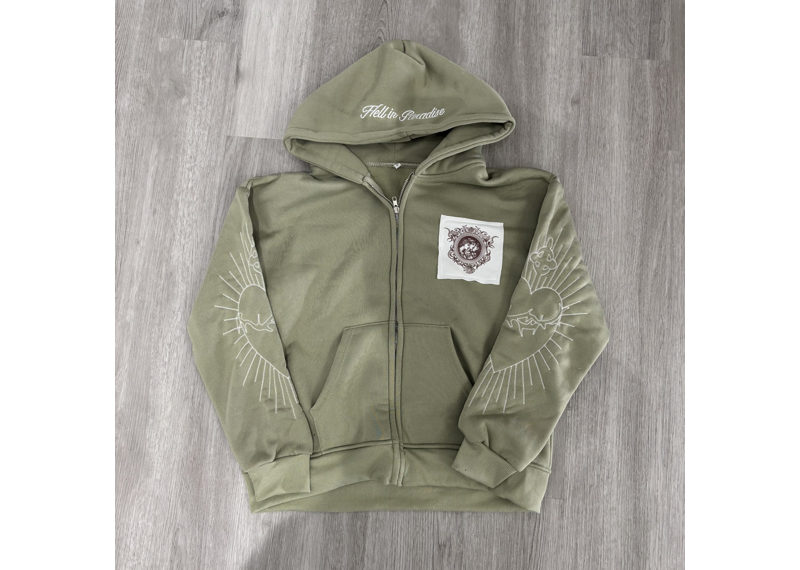 Hell In Paradise Hoodie - Olive