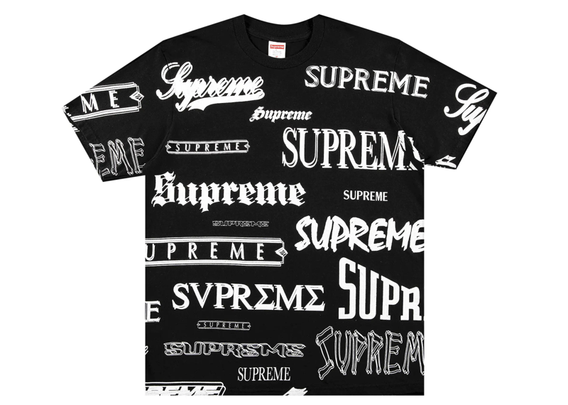 Supreme Multi Logo Tee Black