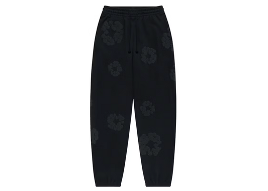 Denim Tears Cotton Wreath Sweatpants Black Monochrome