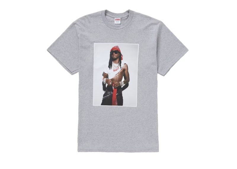 Supreme Playboi Carti Tee Heather Grey