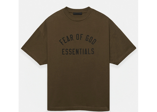 Fear of God Essentials Olive Crew Neck T-Shirt