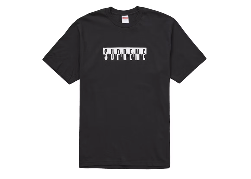 Supreme Split Tee (FW25) - Black
