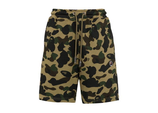 BAPE Camoflauge Print Cotton Blend Shorts