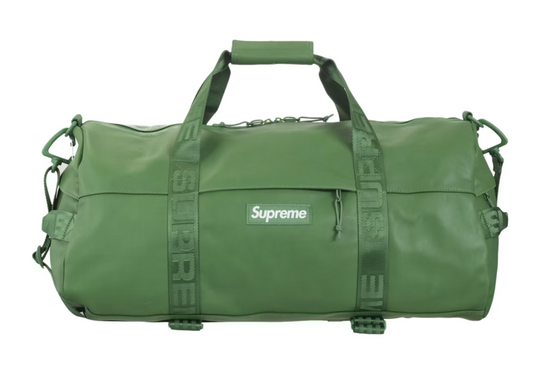 Supreme Leather Duffle Bag (FW24) Green