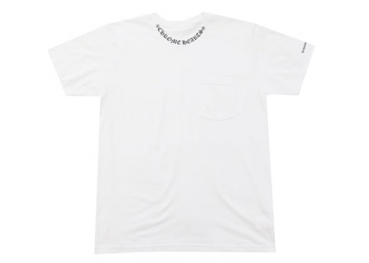 Chrome Hearts Neck Letters Logo T-shirt White