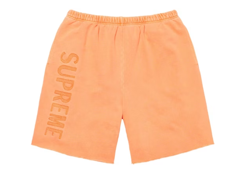 Supreme Overdyed Sweatshort Bright Peach