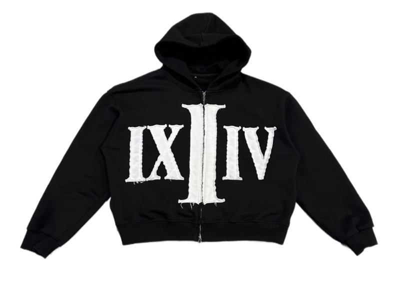 Floor 914 BLACK NUMERAL ZIP UP