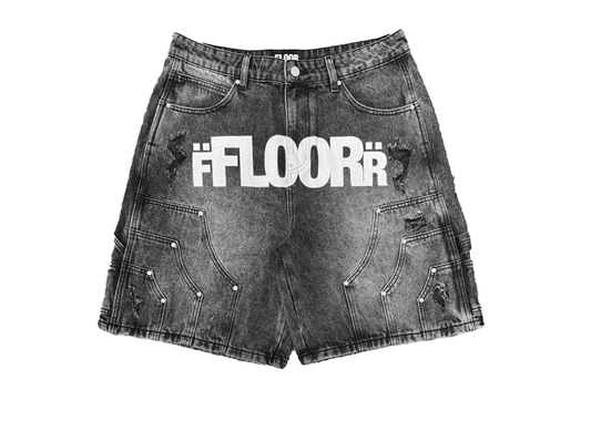 Floor 914 Black Jorts
