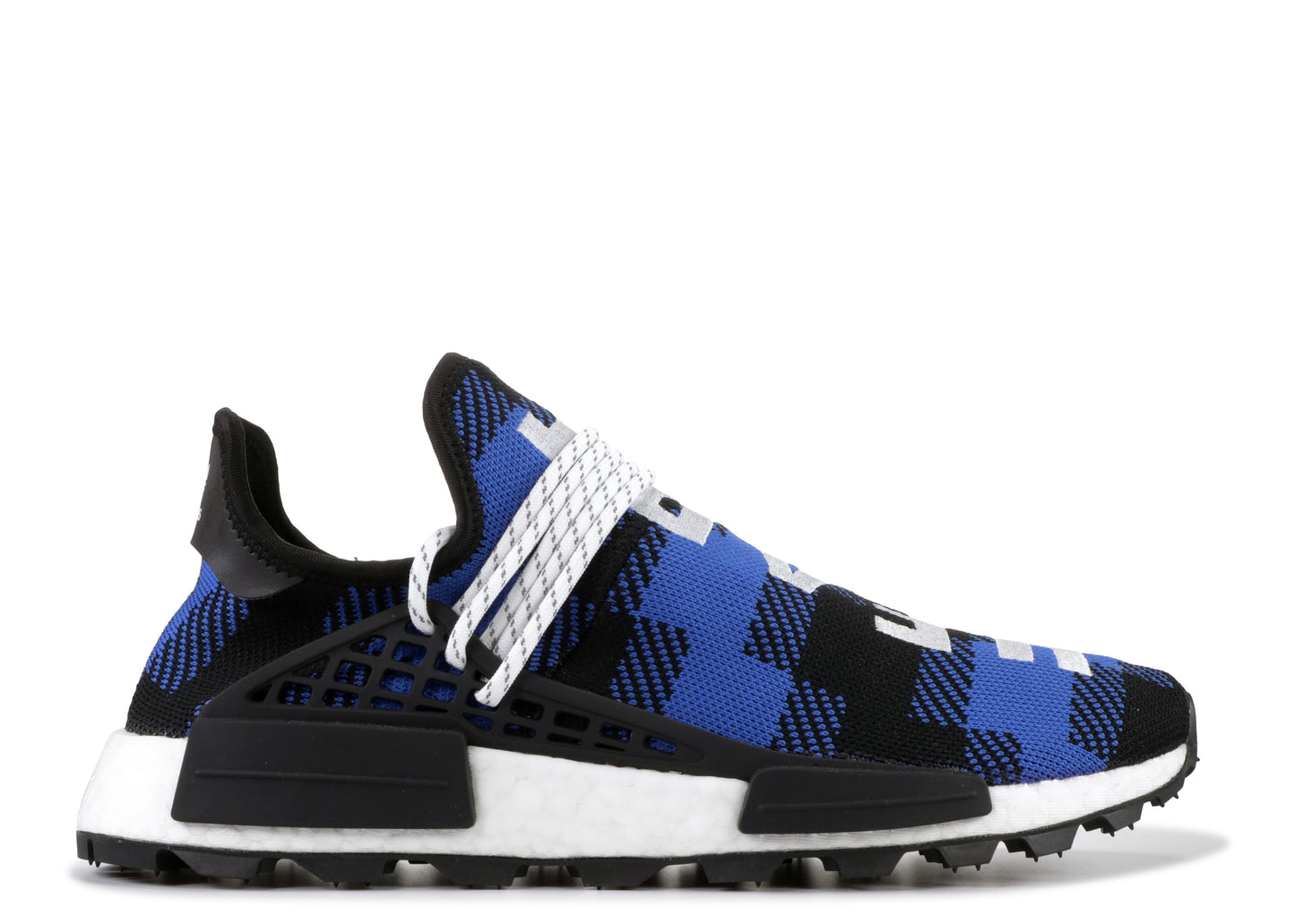 Pharrell x Billionaire Boys Club x NMD Human Race Trail Blue Plaid