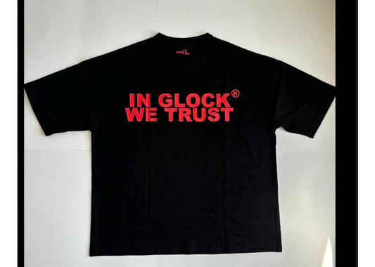 In Glock We Trust Black/red