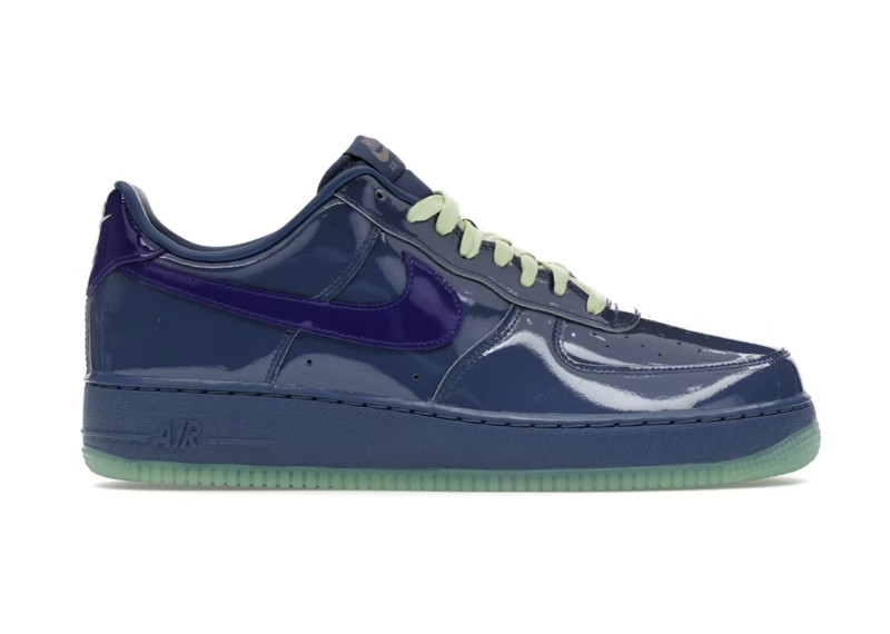 Nike Air Force 1 Low Patent Leather Mystic Navy Grape Ice