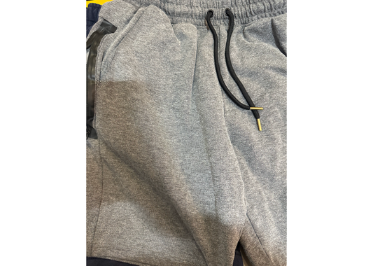 Grey Zipper Sweatshorts