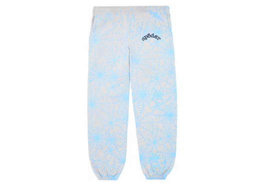 Sp5der AOP Web Sweatpants Heather Grey