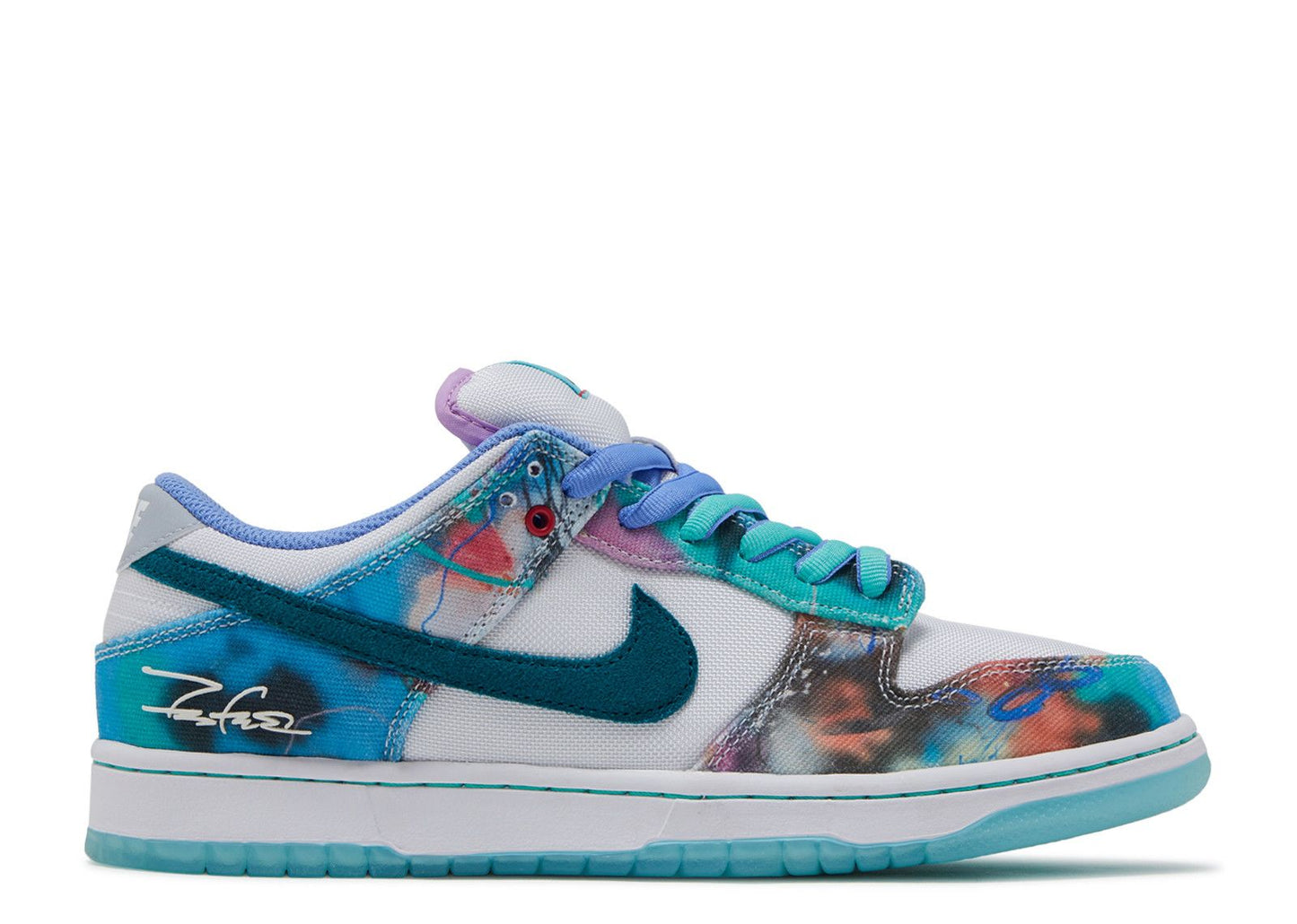 Futura Laboratories x Dunk Low SB Bleached Aqua