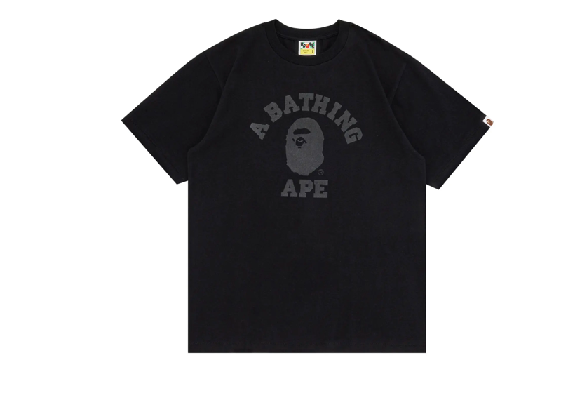 BAPE College Tee In Black