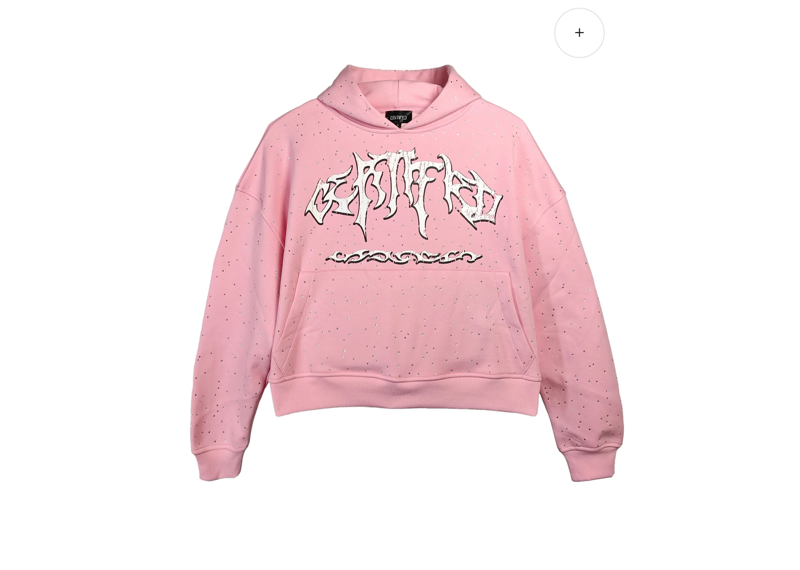 Certified Pink Rhinestone Hoodie
