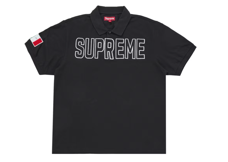 Supreme twill applique polo