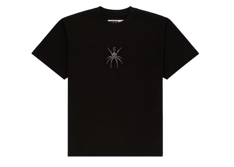 Sp5der TM Rhinestone Tee Black
