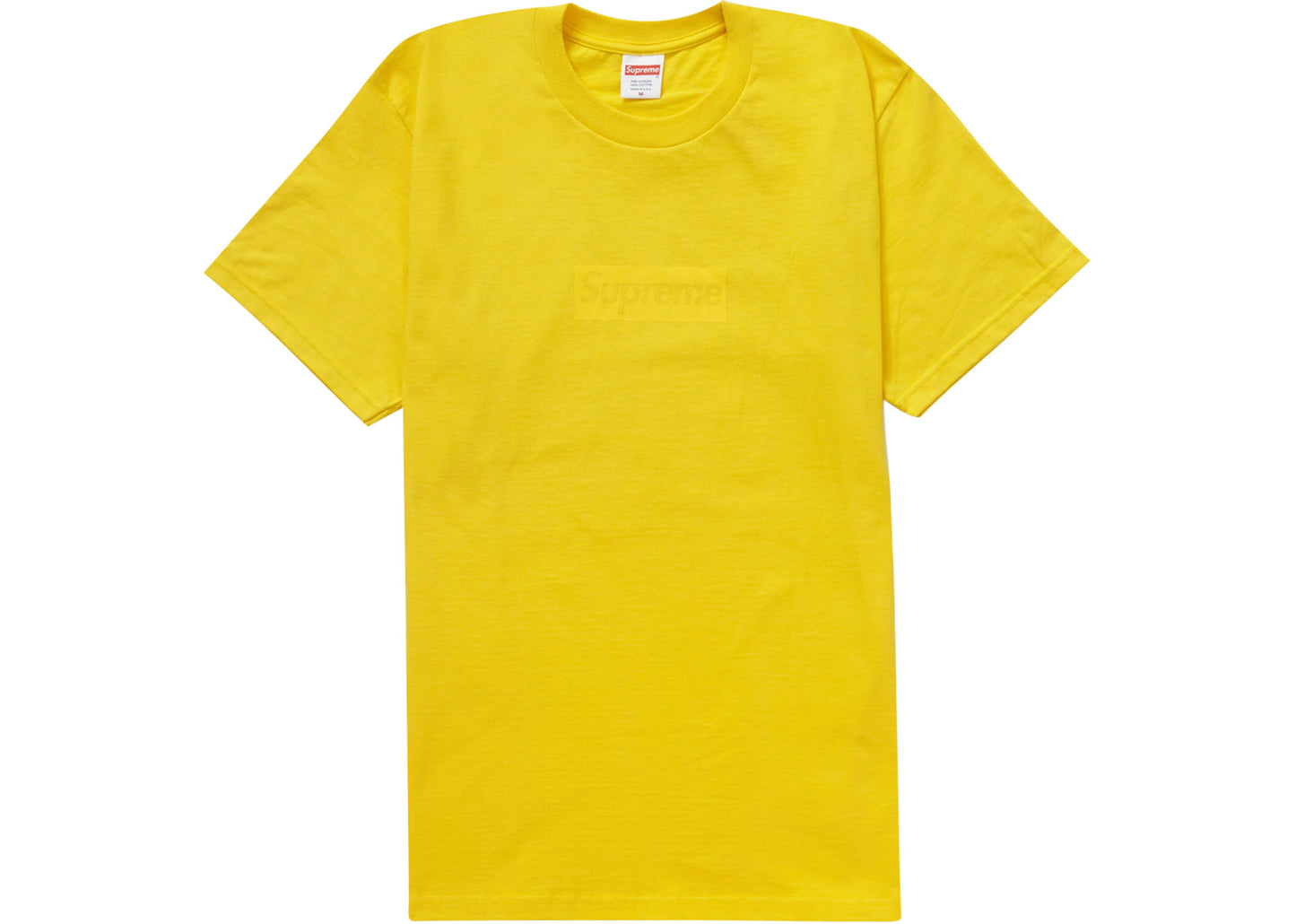 Supreme Tonal Box Logo Tee Yellow