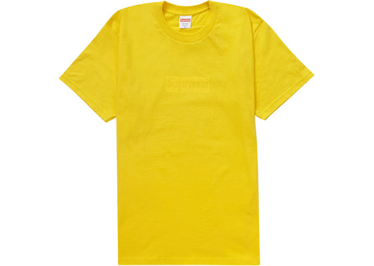 Supreme Tonal Box Logo Tee Yellow