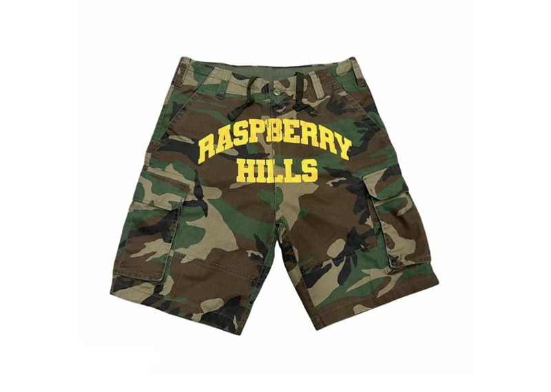 Gold Vintage Gallery Raspberry Hills Army Cargo Shorts