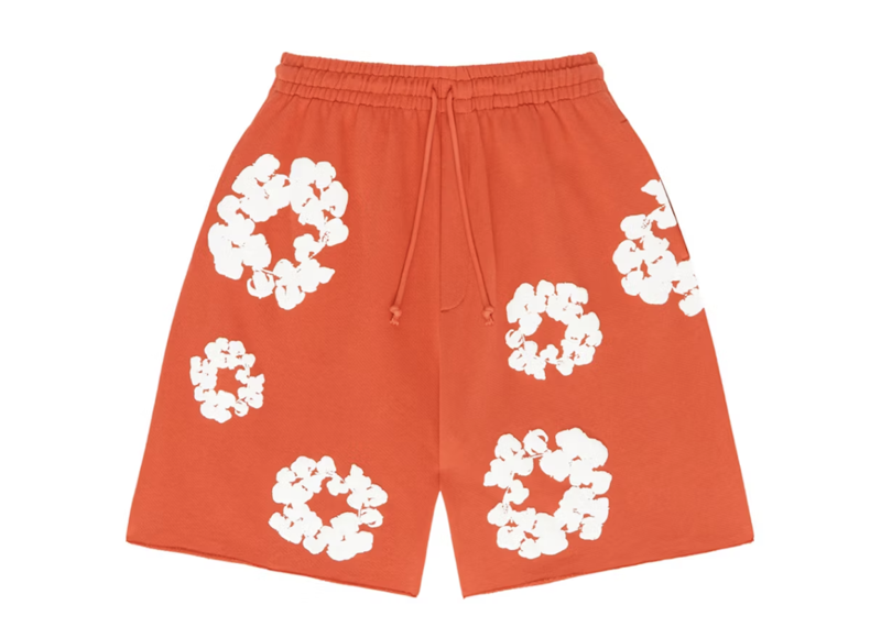 Denim Tears The Cotton Wreath Shorts Orange