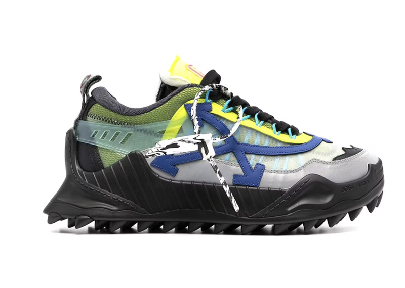 Off-White Odsy 1000 Mens Sneakers Black Blue Green