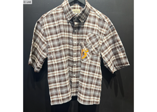 brown flannel