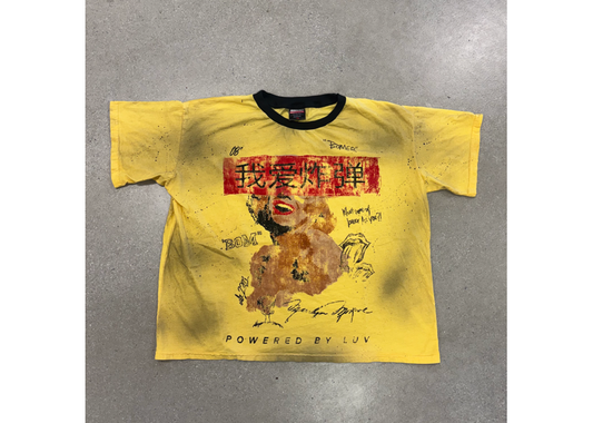 Abominable Powered By Luv Yellow Ringer Tee