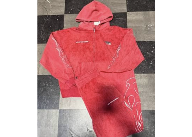 Abominable Red Sweat Suit