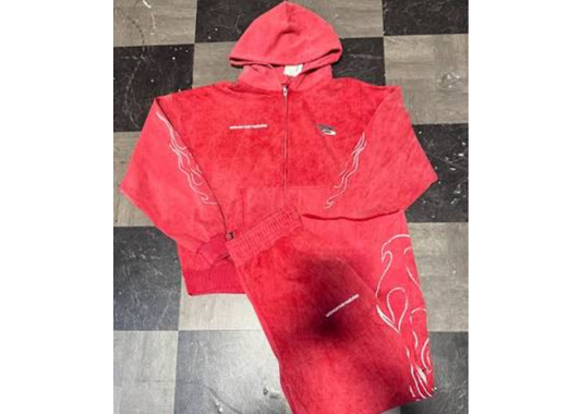 Abominable Red Sweat Suit