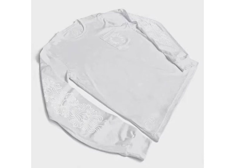 Chrome Hearts Long Sleeve Pocket T-Shirt White