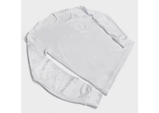 Chrome Hearts Long Sleeve Pocket T-Shirt White