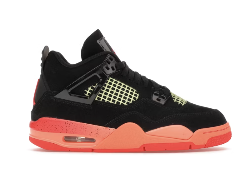 Jordan 4 Retro Black Infrared Barely Volt (GS)
