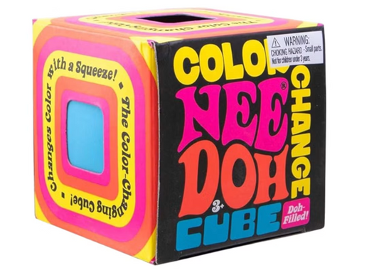 NeeDoh Color Change Cube Sensory Squeeze Toy