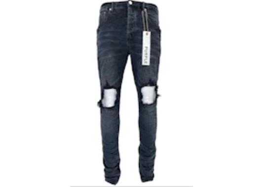 PURPLE BRAND Wash Blowout 'Black'