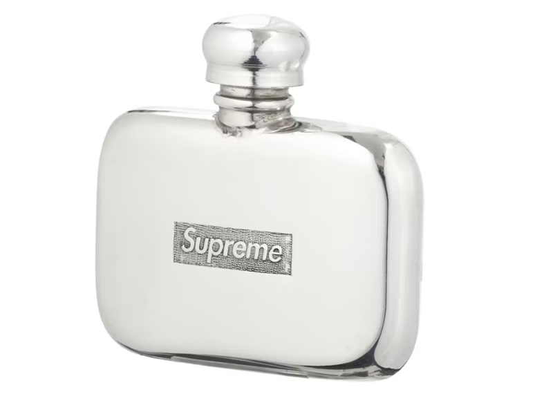 Supreme Pewter Mini Flask Silver